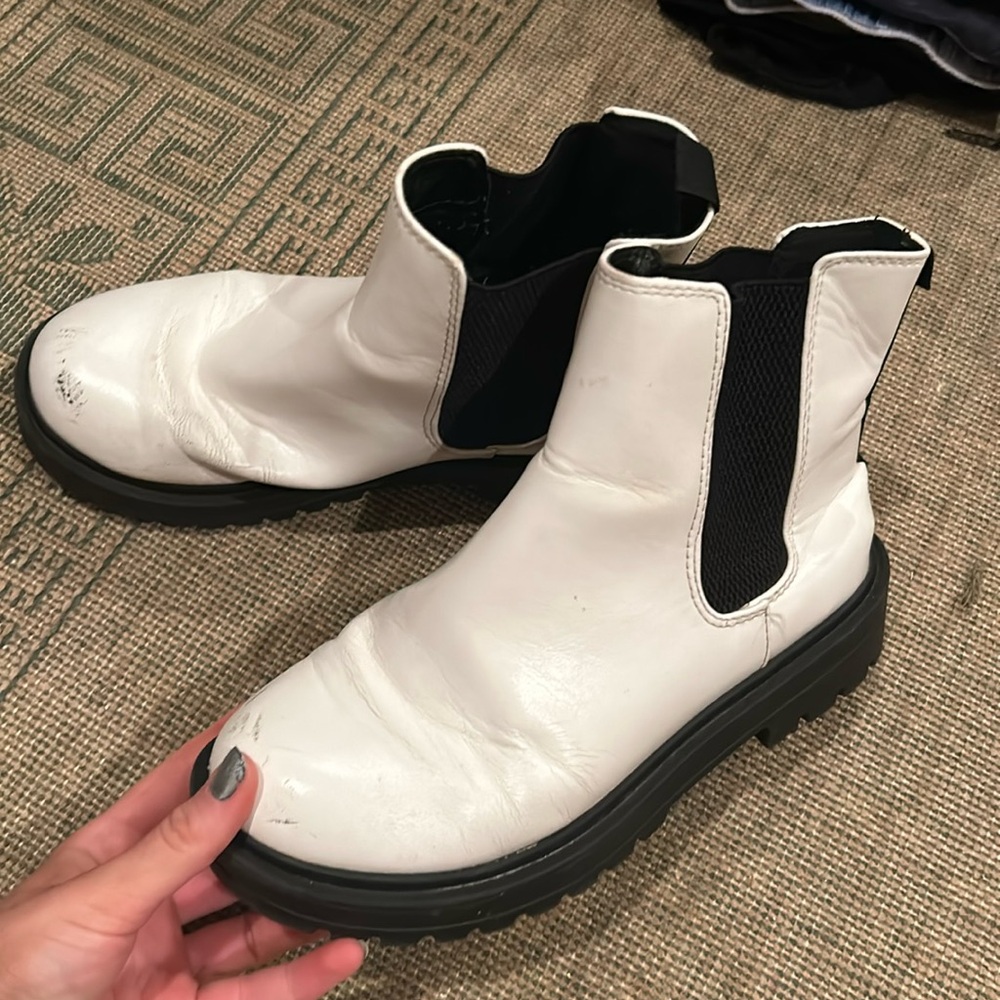 White booties